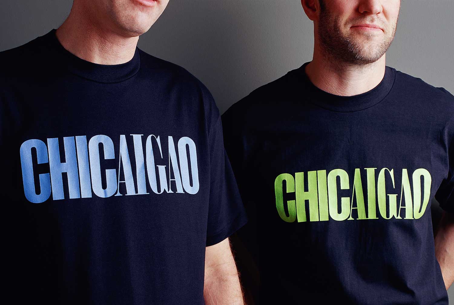 aiga-chicago_t-shirts.jpg Art Direction by: Bart Crosby, Crosby Associates
